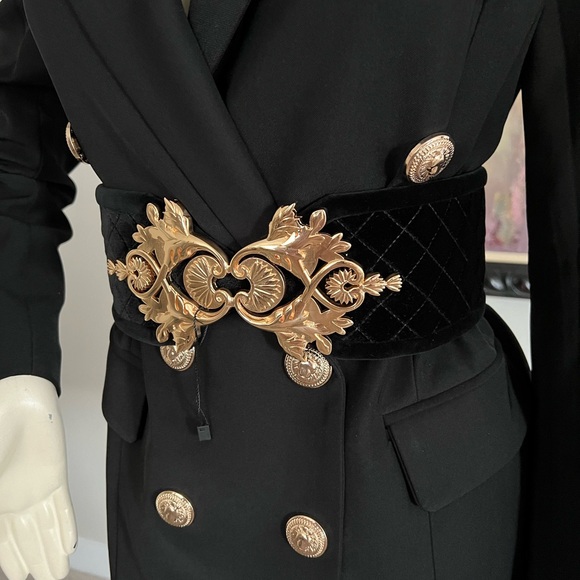 Balmain Velvet Leather Waist Belt – 100% Authentic - Picture 12 of 13